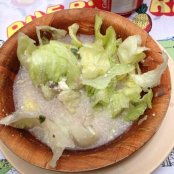 Via Appia - This was their salad. We drained water from 2 salad into 1 bowl. Disgusting. - Italian Near Me - San Juan, Puerto Rico Via Appia - This was their salad. We drained water from 2 salad into 1 bowl. Disgusting. - Italian Near Me - San Juan, Puerto Rico
