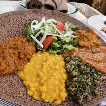 Gojo Ethiopian Restaurant - Veggie Combo - Ethiopian Near Me - San Jose, California