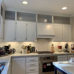 Countertops & backsplash (all quartzite), LOVE it!