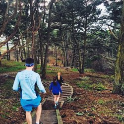 Group trail running and strength training classes