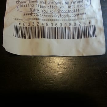 Skyfoods Mart - Check your grocery and receipt before you leave the store =( Sadly we got double charge for stuffs. =( =( - International Grocery Near Me - Elmhurst, New York Skyfoods Mart - Check your grocery and receipt before you leave the store =( Sadly we got double charge for stuffs. =( =( - International Grocery Near Me - Elmhurst, New York
