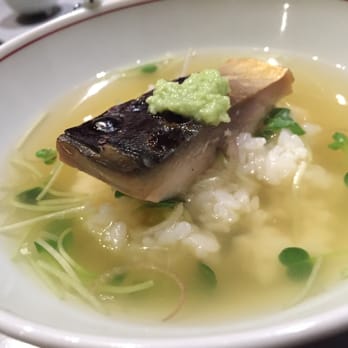 Nanzan GiroGiro - Soup and Rice. Mackerel Yuanmiso Grill in a Hamo broth - Japanese Near Me - Honolulu, Hawaii Nanzan GiroGiro - Soup and Rice. Mackerel Yuanmiso Grill in a Hamo broth - Japanese Near Me - Honolulu, Hawaii