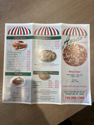 Menu photo 1 Angelo's Pizzeria Tarentum, PA