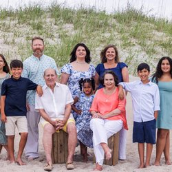 M Carter Photography - Family Beach Portrait by M Carter Photography - Framed by Sand Dunes - Serving Myrtle Beach