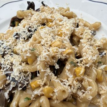 Via Cassia - Gemelli mixed mushroom trifoliate, grilled corn, chickpea miso butter, smoked ricotta Sakatani - Italian Near Me - Hudson, New York Via Cassia - Gemelli mixed mushroom trifoliate, grilled corn, chickpea miso butter, smoked ricotta Sakatani - Italian Near Me - Hudson, New York