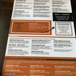 Charlie & Jake's Barbque - Menu