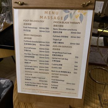 Meishe Healing Spa - Menu - Day Spas Near Me - Hacienda Heights, California Meishe Healing Spa - Menu - Day Spas Near Me - Hacienda Heights, California