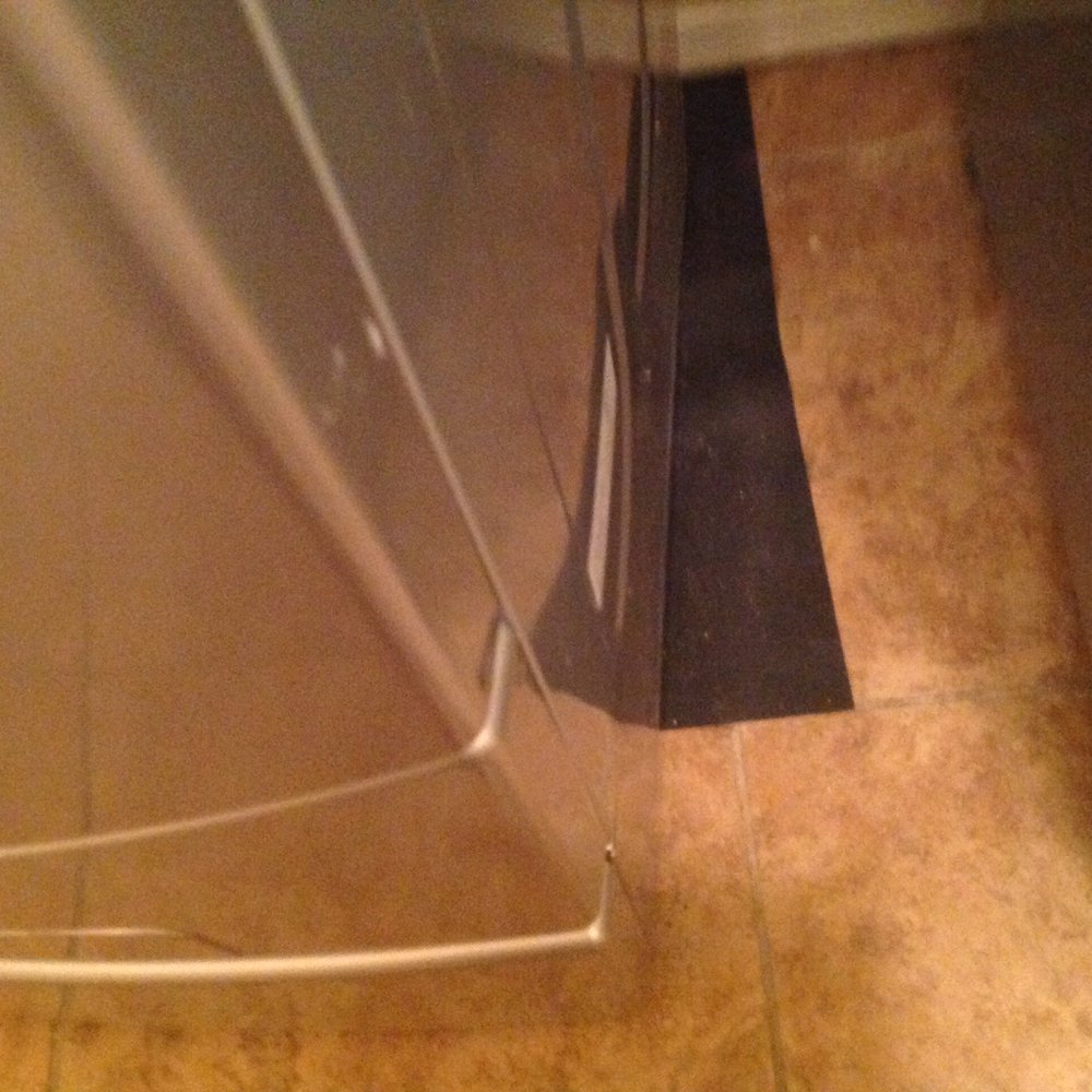 Ricardo Moving - washer was not properly set on anti vibration mat and this is what it looks like today after it vibrated - Movers Near Me Ricardo Moving - washer was not properly set on anti vibration mat and this is what it looks like today after it vibrated - Movers Near Me