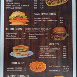 Main Street Pizza & Wings - Menu subs, sandwiches, burgers, melts, chicken and kids corner