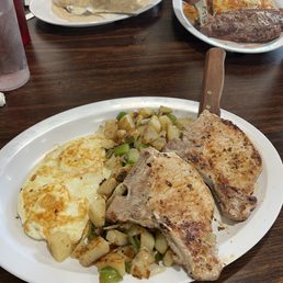 Pork Chop & Eggs breakfast Pork Chop & Eggs breakfast