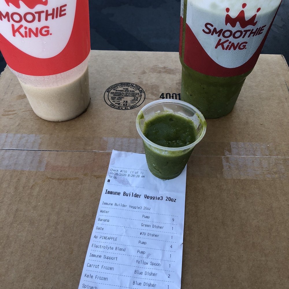 Coffee High Protein with Vanilla 40oz and a Lemon Ginger Spinach 32oz even gave me the leftovers Coffee High Protein with Vanilla 40oz and a Lemon Ginger Spinach 32oz even gave me the leftovers