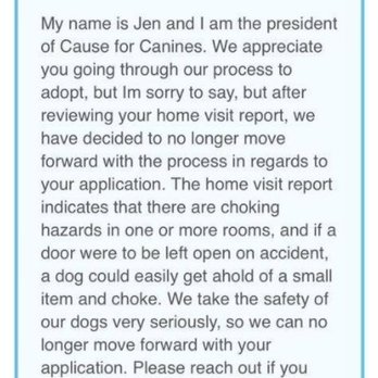Cause for Canines - What on the actual Earth? Yes. There are things around. Lol! What is unfortunate is the home visit person acted like we were approved. - Pet Adoption Near Me Cause for Canines - What on the actual Earth? Yes. There are things around. Lol! What is unfortunate is the home visit person acted like we were approved. - Pet Adoption Near Me