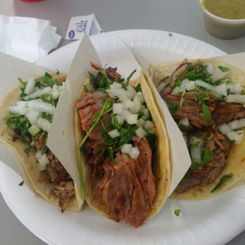 El Tarasco - 2 Carnita, the middle is El Pastor. - Mexican Near Me - Cathedral City, California El Tarasco - 2 Carnita, the middle is El Pastor. - Mexican Near Me - Cathedral City, California