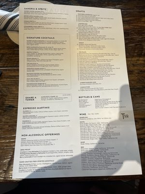 Menu photo 1 Tavern in the Square Cranston, RI