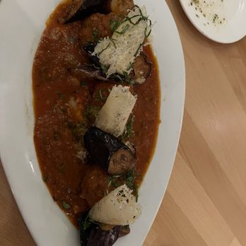 The Wild Artichoke - Wagyu meatballs with tempura eggplant - New American Near Me - Yorba Linda, California The Wild Artichoke - Wagyu meatballs with tempura eggplant - New American Near Me - Yorba Linda, California