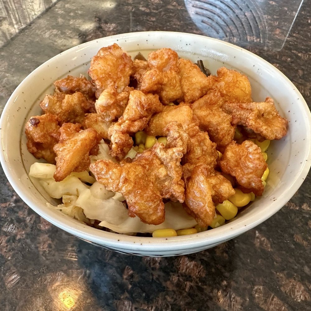 Kinoko Ramen - Karaage Rice Bowl with marinated chicken over rice with unagi sauce, posted June 2025. - Ramen Near Me - Morrisville, North Carolina Kinoko Ramen - Karaage Rice Bowl with marinated chicken over rice with unagi sauce, posted June 2025. - Ramen Near Me - Morrisville, North Carolina