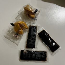 China Village - Fortune cookies and soy sauce packets