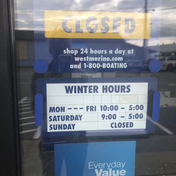 West Marine - Winter hours! - Boating Near Me - Port Townsend, Washington West Marine - Winter hours! - Boating Near Me - Port Townsend, Washington