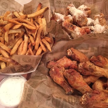 Wingstop - Lemon pepper and garlic Parmesan wings with a side of fries! - Chicken Wings Near Me - South San Francisco, California Wingstop - Lemon pepper and garlic Parmesan wings with a side of fries! - Chicken Wings Near Me - South San Francisco, California