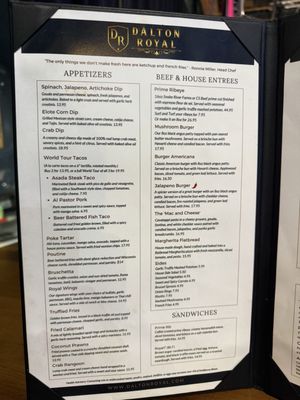 Menu photo 3 The Dalton Royal Meridian, ID Menu photo 3 The Dalton Royal Meridian, ID