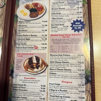 Jeb's Blueberry Hill - Menu 2/16/24 - Breakfast & Brunch Near Me - Clovis, California