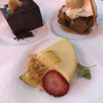Ario - Dessert trio: passion fruit coconut deconstructed creme brûlée, chocolate cake/torte/mousse, and carrot cake with spicy ice cream - Beer, Wine & Spirits Near Me - Marco Island, Florida Ario - Dessert trio: passion fruit coconut deconstructed creme brûlée, chocolate cake/torte/mousse, and carrot cake with spicy ice cream - Beer, Wine & Spirits Near Me - Marco Island, Florida