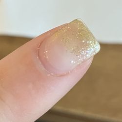 Blue Bliss Nails Spa - My nail. Doesn't even look like I got a fill.