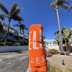 Isabella Avenue Dentistry - The orange beach towel for new patients!