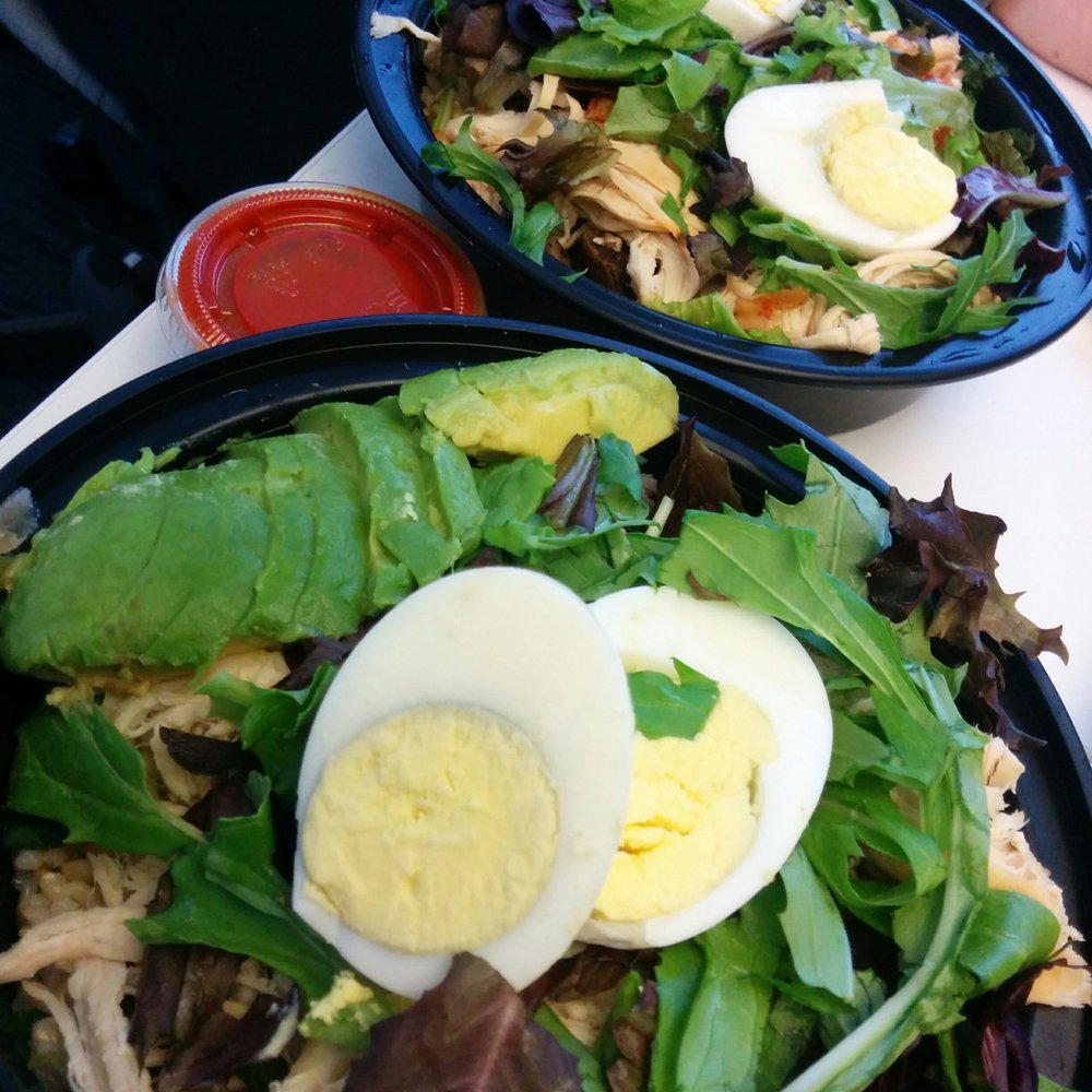 Green Symphony - the Chicken Bowl ($8.95) with Korean style hot sauce on the side Bottom Chicken Bowl added avocado (+$1) - Vegetarian Near Me - New York, New York Green Symphony - the Chicken Bowl ($8.95) with Korean style hot sauce on the side Bottom Chicken Bowl added avocado (+$1) - Vegetarian Near Me - New York, New York