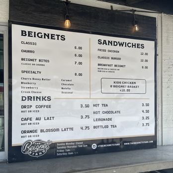 The Beignet Stand - Menu - Desserts Near Me - San Antonio, Texas The Beignet Stand - Menu - Desserts Near Me - San Antonio, Texas
