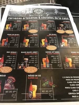 Menu photo 1 Birra & Blues Valencia, V Menu photo 1 Birra & Blues Valencia, V