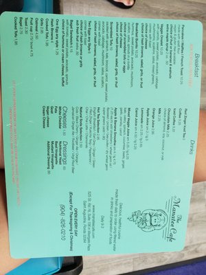 Menu photo 6 Manatee Cafe Saint Augustine, FL