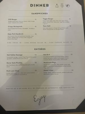 Menu photo 4 Clyde's Fine Diner Des Moines, IA