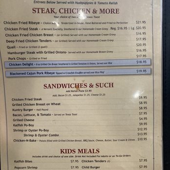 Vernon's Kuntry Katfish - Menu - Seafood Near Me - Conroe, Texas