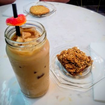 Covenant Coffee - The cloudine coffee with peach pastry - Coffee & Tea Near Me - Bakersfield, California Covenant Coffee - The cloudine coffee with peach pastry - Coffee & Tea Near Me - Bakersfield, California