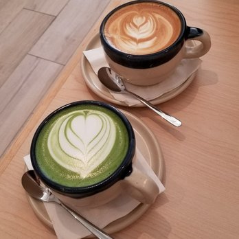 Platform Espresso Bar - Matcha latte x Passion fruit latte - Coffee & Tea Near Me - Markham, Ontario