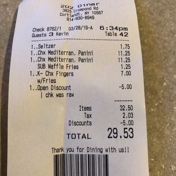 202 Diner - 1-chicken was raw!!!!! - Diners Near Me - Cortlandt, New York 202 Diner - 1-chicken was raw!!!!! - Diners Near Me - Cortlandt, New York