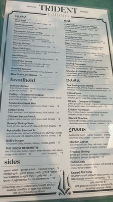 Menu photo 8 Trident Restaurant Panacea, FL Menu photo 8 Trident Restaurant Panacea, FL