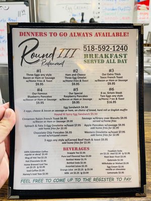 Menu photo 3 Round Tuit Cafe Millerton, NY