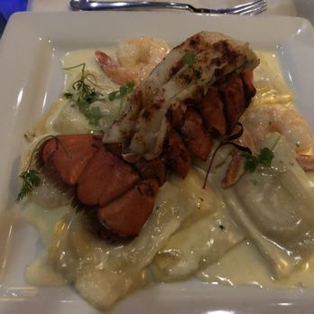 The Palazzo Restaurant - Four cheese ravioli with lobster tail and shrimp special - Italian Near Me - Cleveland, Ohio