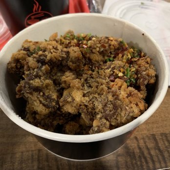 Gu's Dumplings - Spicy crispy beef... medium spice, good flavor. - Szechuan Near Me - Alpharetta, Georgia Gu's Dumplings - Spicy crispy beef... medium spice, good flavor. - Szechuan Near Me - Alpharetta, Georgia