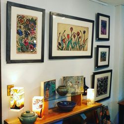 The Purple Turtle Artisan Collective - Local artist display.