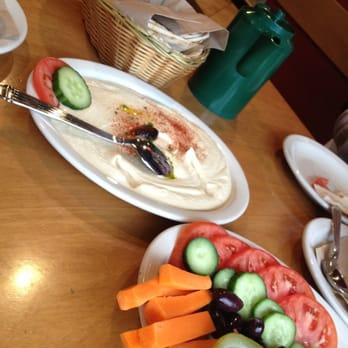 The Root Cafe - Mmmm hummus, veggies, pita and hot sauce! - Coffee & Tea Near Me - Lakewood, Ohio