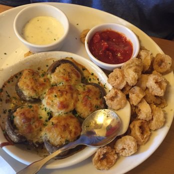 Olive Garden Italian Restaurant - Appetizers... stuffed mushrooms and calamari - Italian Near Me - Sherman, Texas Olive Garden Italian Restaurant - Appetizers... stuffed mushrooms and calamari - Italian Near Me - Sherman, Texas