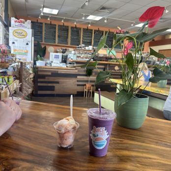 Juice 101 - Purple haze smoothie and orange dreamsicle ice cream - Juice Bars & Smoothies Near Me - Kamuela, Hawaii Juice 101 - Purple haze smoothie and orange dreamsicle ice cream - Juice Bars & Smoothies Near Me - Kamuela, Hawaii