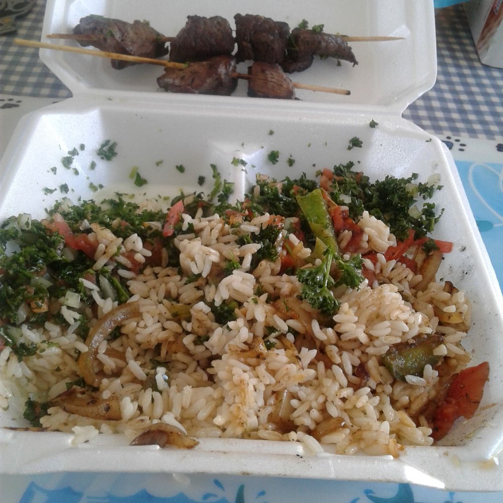 Lamb shishkebab over rice...best i ever tasted!!! Lamb shishkebab over rice...best i ever tasted!!!