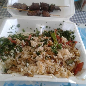 Goodies Mediterranean - Lamb shishkebab over rice...best i ever tasted!!! - Mediterranean Near Me - Syracuse, New York Goodies Mediterranean - Lamb shishkebab over rice...best i ever tasted!!! - Mediterranean Near Me - Syracuse, New York