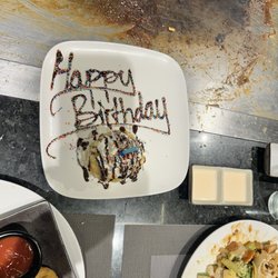 Harmony Steak House - Birthday desert