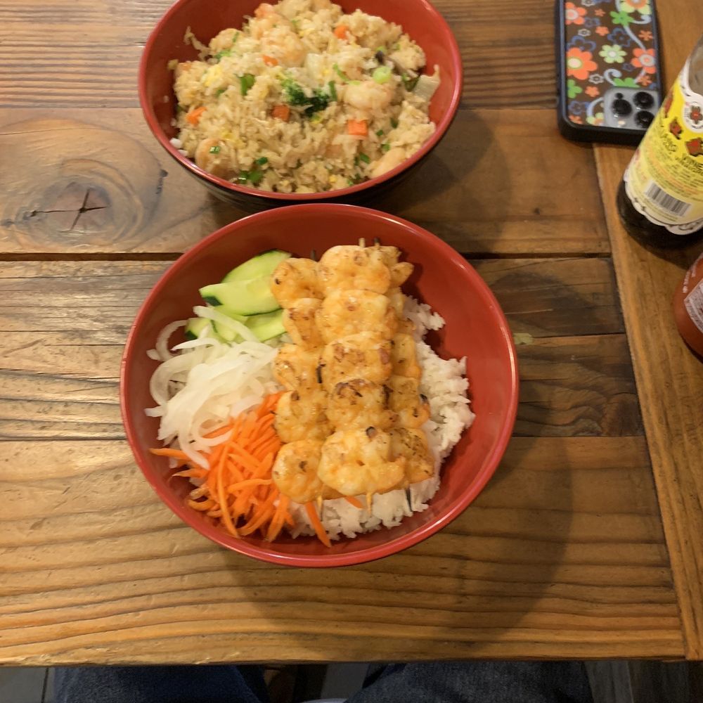 R3. Grilled Shrimp Over Rice R5. Shrimp Fried Rice