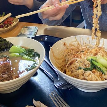 Cravings Deli - bottom left: duck thigh ramen  upper left: bao buns Right: yo po mian - Vietnamese Near Me - Portage, Michigan